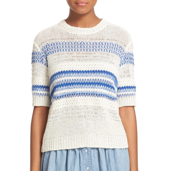 Current/Elliott Sweaters - Current/Elliott The Mix Stitch Stripe Sweater
